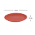 2 UN Prato Lanche Sobremesa Redondo Durável 20cm Vermelho - GR GASTRONOMIA E DECORAÇÃO