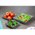 10un Saladeira Quadrada 750ml Travessa Petisqueira Cinza - GR GASTRONOMIA E DECORAÇÃO