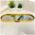 2un Bandeja Decorativa de Vidro espelhado metal dourado oval - GR GASTRONOMIA E DECORAÇÃO