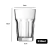 12un Copo de vidro transparente trevi grosso 330ml - GR GASTRONOMIA E DECORAÇÃO