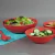 Saladeira redonda 2,4lt tigela bowl 25cm vermelho - GR GASTRONOMIA E DECORAÇÃO