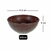 12un TIGELA 500ml BOWL CUMBUCA SOPA CALDO MARROM ESCURO na internet