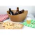 10un Tigela saladeira bowl oval 1,9lt marrom claro - loja online