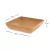 3un Saladeira Quadrada 1,4 Lt Travessa Petisqueira Marrom Cl - loja online