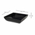 5un Saladeira Quadrada 750ml Vasilha Petisqueira Preta - loja online