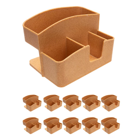 10un Porta Guardanapo Sachê Divisórias Restaurante Marrom C