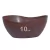 10un Tigela saladeira bowl oval 1,9lt marrom escuro