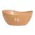 10un Tigela saladeira bowl oval 1,9lt marrom claro