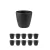 10 un Vaso plantas colmeia decorativo flor G Preto