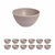 12UN TIGELA 300ml BOWL CUMBUCA SOPA CALDO CINZA - loja online