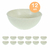 12un TIGELA 500ml BOWL CUMBUCA SOPA CALDO BEGE