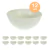 12un TIGELA 500ml BOWL CUMBUCA SOPA CALDO BEGE