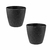 2 un Vaso plantas colmeia decorativo flor G Preto