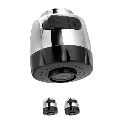 2un Bico arejador torneira 2 jatos encaixe adaptável