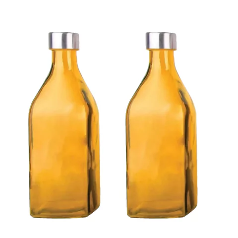 2un GARRAFA DE VIDRO C/ TAMPA SCOTCH ÁGUA SUCO LARANJA