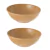 2un Tigela bowl 1lt salada petiscos Marrom Claro