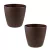 2 un Vaso plantas colmeia decorativo flor G MARROM ESCURO