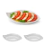 2un Travessa Folha Branca em melanina 18 cm prato buffet