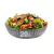 20 un Tigela Saladeira Melamina Redonda Plissé cinza 22cm
