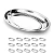 20un Travessa Funda Oval Inox 26cm Bar Petiscos Aperitivos