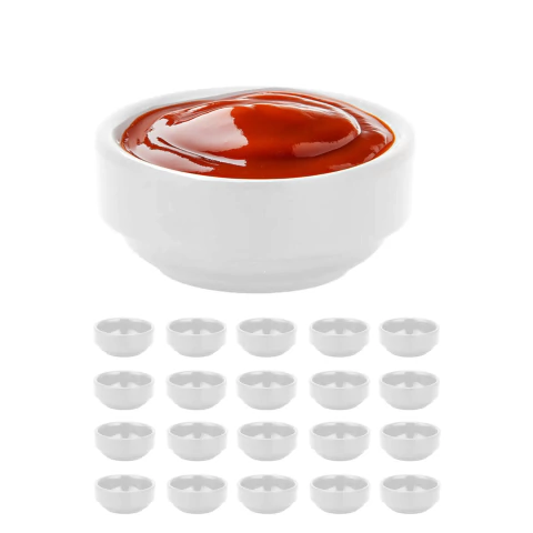 20un Ramekin molheira redonda melamina pequena p/ molho 30ml - comprar online
