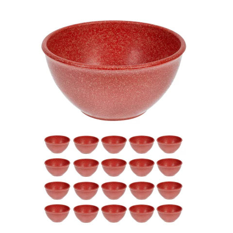 20UN TIGELA 300ml BOWL CUMBUCA SOPA CALDO VERMELHO