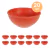 20un TIGELA 500ml BOWL CUMBUCA SOPA CALDO VERMELHO