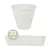 20 Mini vaso cachepot metal decoração vasinho festas creme