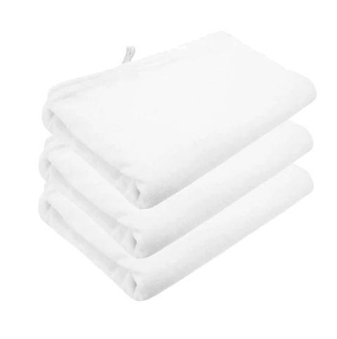 3un Pano prato branco grosso costurado cozinha algodão