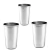 3 Copos Aço Inox Resistente Grande Cerveja Agua Suco 600ml