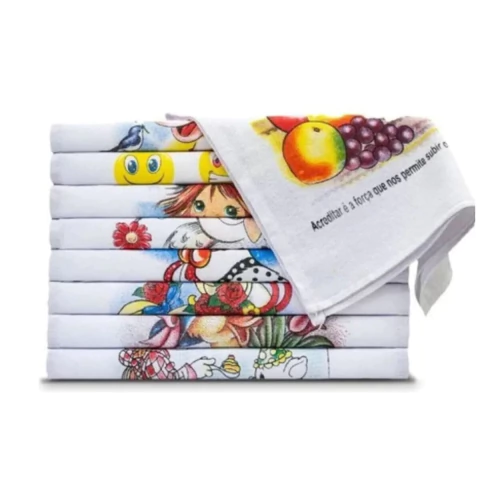 4un Pano prato estampado grosso costurado cozinha algodão