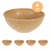 Imagem do 4un TIGELA 500ml BOWL CUMBUCA SOPA CALDO MARROM CLARO