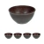 4UN TIGELA 300ml BOWL CUMBUCA SOPA CALDO MARROM ESCURO