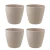 4 un Vaso plantas colmeia decorativo flor G CINZA