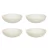 4un Saladeira redonda 2,4lt tigela bowl 25cm Bege