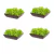 4un Saladeira Quadrada 1,4 Lt Travessa Petisqueira Marrom Es