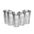 5 Copos Aço Inox Resistente Grande Cerveja Agua Suco 390ml