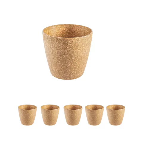 5 un Vaso plantas colmeia decorativo flor G MARROM CLARO