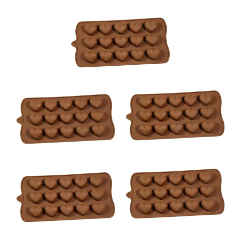 5un Forma Silicone Bombom Moldes fino Doce Docinho Coração