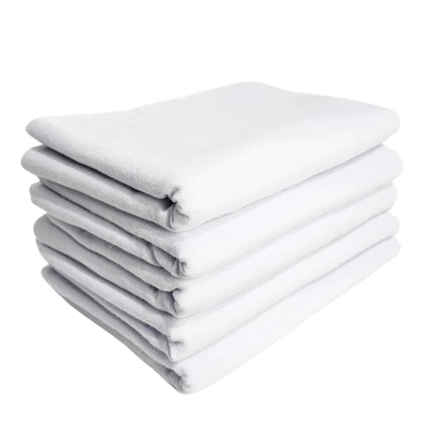 5un Pano prato branco grosso costurado cozinha algodão