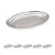 5un Travessa Rasa Oval Inox 26cm Petiscos Bar Restaurante