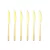 Jogo 6un Faca de mesa Inox Dourado Luxe Gold Buffet