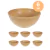 6un TIGELA 500ml BOWL CUMBUCA SOPA CALDO MARROM CLARO
