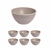 Imagem do 6UN TIGELA 300ml BOWL CUMBUCA SOPA CALDO CINZA
