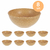 8un TIGELA 500ml BOWL CUMBUCA SOPA CALDO MARROM CLARO