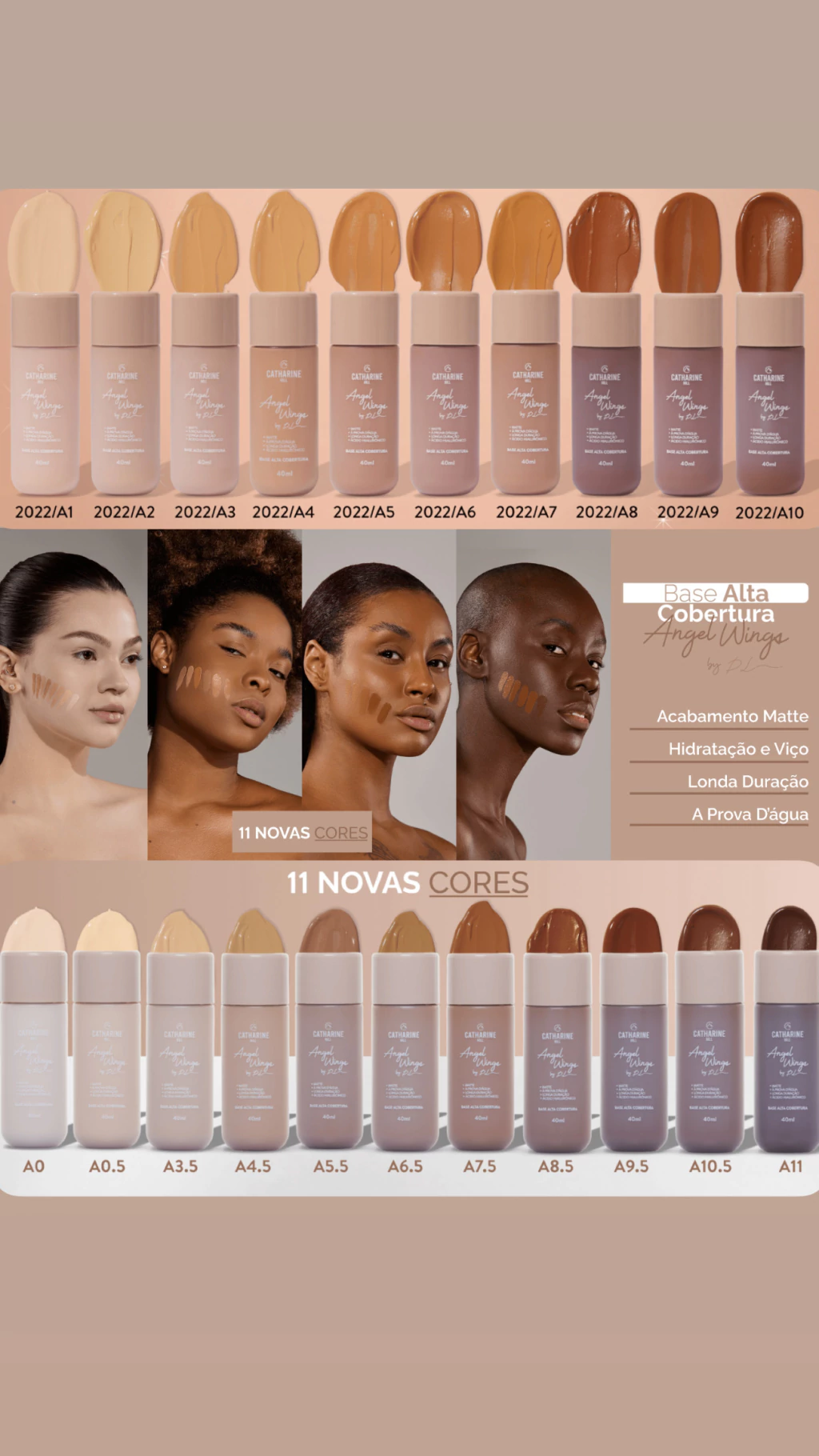 Base Alta cobertura Angel Wings Catharine Hill by Pri Lessa