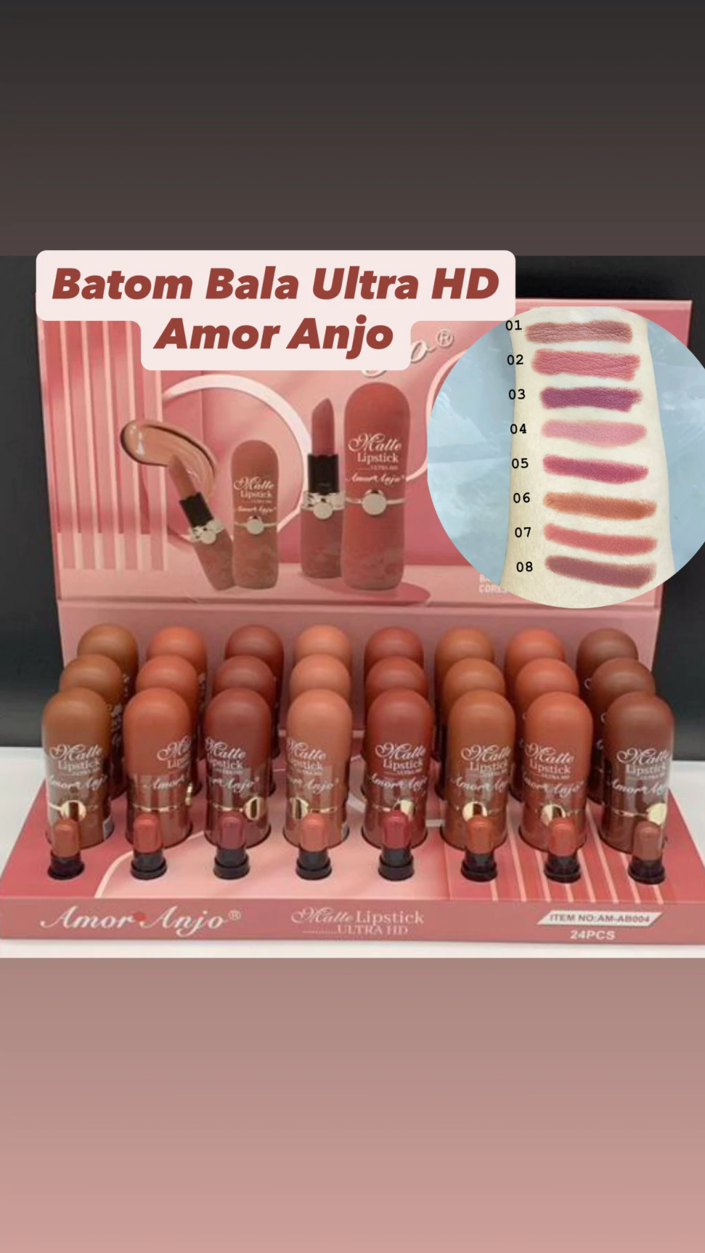 Batom bala Ultra HD Amor Anjo