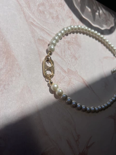 COLLAR GERAL CHAPA PERLAS FANTASÍA - ANA ALSOGARAY