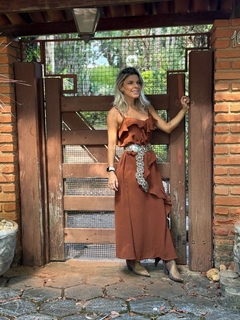 Vestido boho babados - comprar online