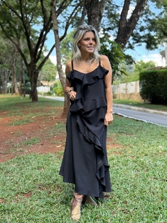 Vestido boho babados